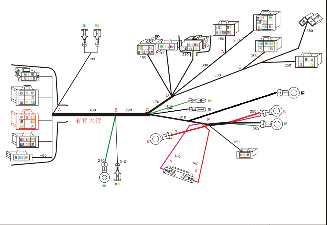 Whole vehicle wiring harness